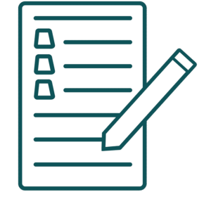 notepad with pen icon