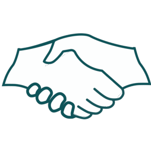 shaking two hands icon